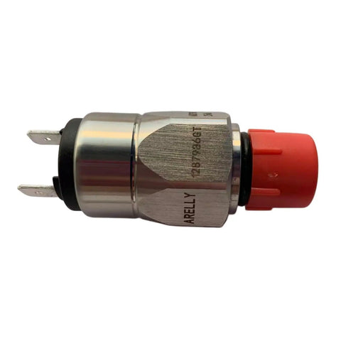 Badass Heavy Duty Press Switch Replacement For Genie Boom Lift Z30 Z34 Z40 Z45 Direct Fit 1287986GT side view with metal base and red button.