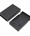 Heavy Duty 2 Bay Sata Raid Enclosure Supports 2.5 Inch Drives Via Usb 3.1 Type C Connection, showing sleek black design with open bay.