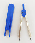 Premium Stainless Steel ECG Calipers For Precise Wave Measuring And Accurate EKG Readouts Durable Anti Rust Arms With Smooth Adjustable Hinge Easy To Open And Close Fits Various Waveform Intervals Pro Grade Build Ideal Instrument For Clinicians in blue case