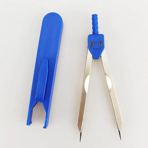 Premium Stainless Steel ECG Calipers For Precise Wave Measuring And Accurate EKG Readouts Durable Anti Rust Arms With Smooth Adjustable Hinge Easy To Open And Close Fits Various Waveform Intervals Pro Grade Build Ideal Instrument For Clinicians in blue case