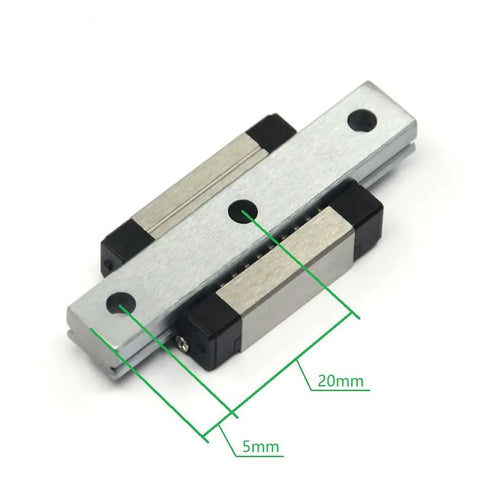 50mm MGN9 Linear Rail Guide With MGN9C Carriage Block for mini engraving CNC showing dimensions