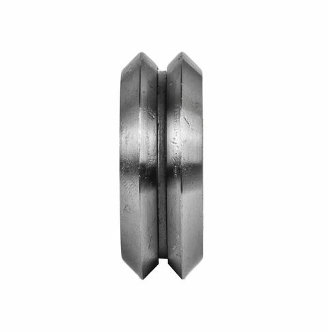 Top Shelf 3 8 Inch V Groove Roller Bearings 8 Pack with rubber seal view, chrome steel for smooth motion control.