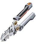 Heavy Duty 21-in-1 Wire Stripper Automatic Self-Adjusting Cable Crimper Pliers with chrome vanadium steel body and ergonomic handle.