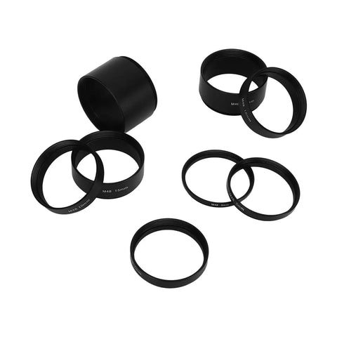 Extension Tube Kit With M48 Threads On Both Sides For Cameras And Eyepieces Offering 3 5 7 10 12 15 20 30mm Focal Lengths