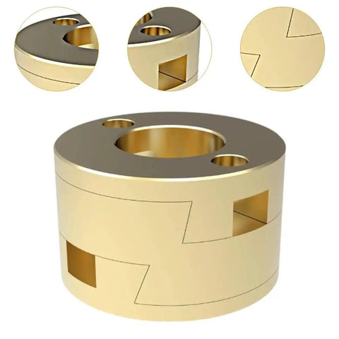 Awesome Oldham Coupler Fit For Ender 3 Z Axis Screw Connection Boosts 3D Printer Accuracy Smoothness And Stability While Cutting Vibration Down Low For Epic Print Results Every Time, brass coupler