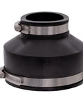 4-Inch By 2-Inch Flexible PVC Pipe Coupling 2-Pack For Cast Iron And Plastic Plumbing Connections Leak-Proof Chemical-Resistant Sewer-Gas Proof Fittings With Easy Install And Long-Lasting Elastomeric PVC, black rubber reducer coupling