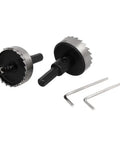 38mm Hole Saw Kit With 70mm Long HSS Twist Drill Bits Spring Loaded Includes 6mm Drill Bit Two Hole Saws Two Hex Wrenches