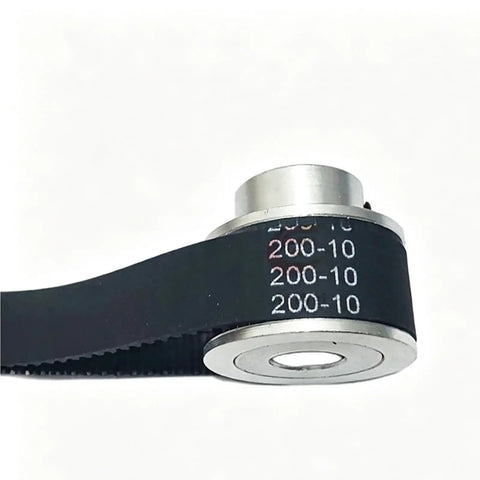 High Gear 2GT Timing Pulley Kit With 20T And 40T Sprockets Delivers Smooth 2:1 Speed Reduction For Custom Rigs Using 10mm Belts And Multi Bore Hubs, silver pulley with 10mm belt