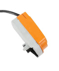 Premium Electric Rotary Actuator For Ventilation Valves Runs Like A Dream With Reliable Torque And Snappy Response Built Tough For Heavy Duty Hvac Applications, side view, compact design, electrical connector.