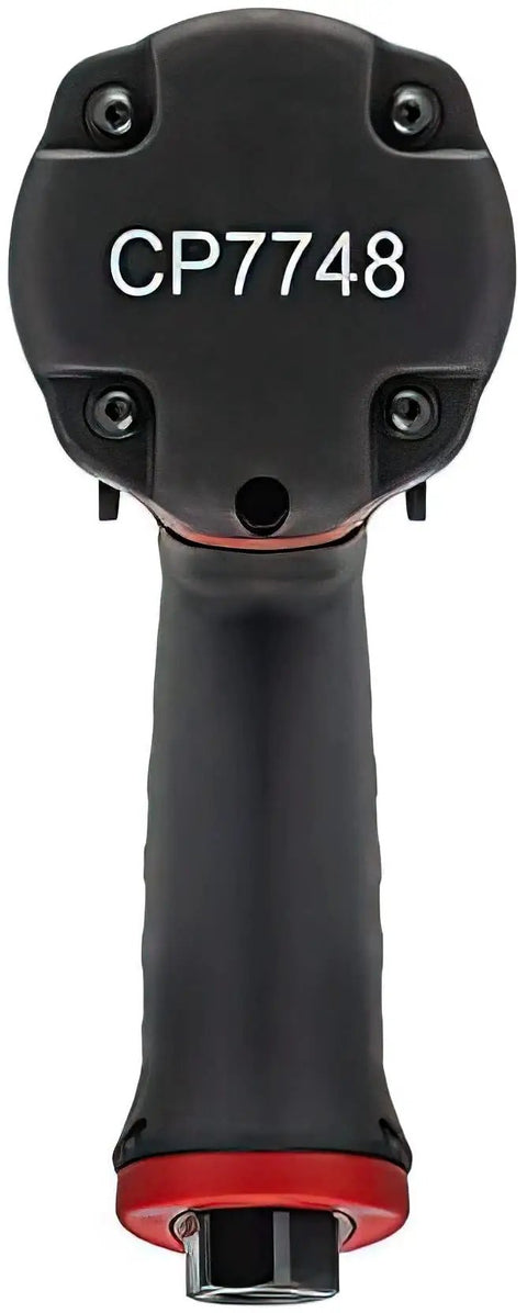 1/2 Inch Air Impact Wrench Packin 960 Ft Lbs Of Raw Torque For Heavy Duty Wheel Removal And Quick Tire Swaps Weighs Just 4.4 Lbs close-up view of the handle
