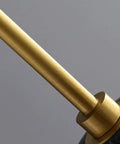 LTNANJE Modern LED Small Natural Stone Pendant Light Fixture with brushed brass finish and marble base detail.