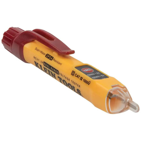 Non Contact Voltage Tester With Outlet Tester Dual Range 12 To 48V AC And 48 To 1000V AC Detects Live Cables And Wiring Bright Green