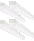 4 Ft LED Shop Lights 40/32/24W Selectable CCT 3500K 4000K 5000K 5200 Lumen High Efficiency Linear Light Fixture Replacement for Fluorescent Tubes Ideal Office Garage Lighting 4 Pack
