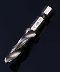 HSS M8×1.25 drill-tap bit; 3-in-1 drilling, tapping, chamfering tool for soft metals