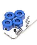 4 Pack 12 Mm Hex Aluminum Wheel Hubs 7 Mm Thick Cnc Machined 6061 T6 For Traxxas 1/10 Rustler Stampede set with tools