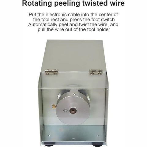 Front view of Workhorse All In One Wire Twisting And Stripping Tool For Copper Core Cables Hand Crank Operated 1.2 To 4.2 mm