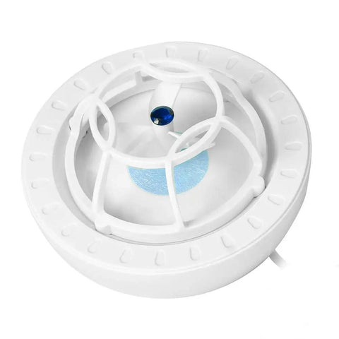 Slick Portable Usb Dishwasher With Ultrasonic Deep Clean And High Pressure Water Spray That Tackles Greasy Pots And Pans Hassle Free For Small Kitchens Apartments Or Rv Outings In Matte Blue - top view of the ultrasonic cleaning device.