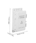 Heavy Duty Waterproof Junction Box For Outdoor Electrical Circuits With UV Resistant Plastic Enclosure, 17.5cm tall, white snap fit design.