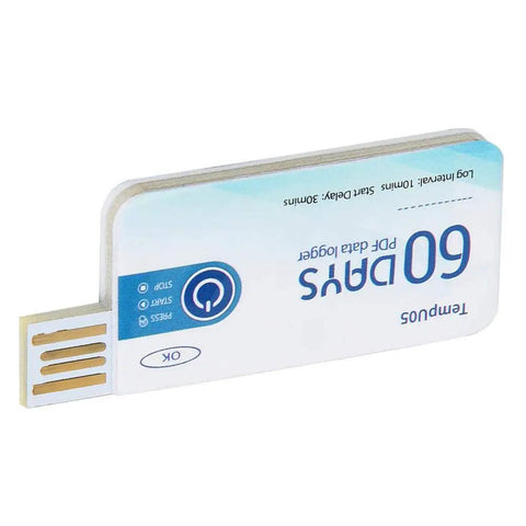 Disposable Single Use Temperature Data Logger With Usb Cable Offers Dead Reliable Cold Chain Tracking And Smooth Pdf Downloads For Food Drug Chemical Shipping Without Any Mess Or Hassle, USB plug, compact size, temp tracking.