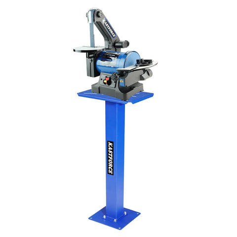 Sturdy Bench Grinder Stand With 13.7 Inch By 10 Inch Top Plate, 34 Inch Height, 350x250mm Work Table For Secure Mounting