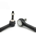 8Pcs Front Lower Control Arm Bushings Tie Rods Sway Bar Stabilizer Links Kit For Ford Explorer 2011 2012 2013 2014 2015 2016 2017 Direct Replacement Easy Install Durable Performance - a pair of black metal sway bar stabilizer links on white background.