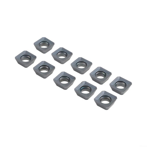 10 Pack Carbide Turning Inserts For Steel Cast Iron And Non Ferrous Metals Machining On Lathe And Milling Tools Holding With Easy Wrench Replacement For A Tough Workhorse With Long Tool Life And Lower Tooling Costs, 10 gray square carbide inserts