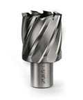 Heavy Duty HSS Annular Cutter With 1 5/16 Inch Hole Saw And 3/4 Weldon Shank Drill Bit showing rugged HSS steel construction.