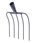Multi Functional Iron Manure Fork For Maintenance And Garden Cleanup with durable metal tines and dark blue finish