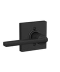 Latitude Collins Passage Lever For Interior Hall And Closet Matte Black Finish Ideal For 1 3/8 To 1 3/4 Inch Doors Right Or Left Swing