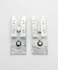 Four Piece Iron Sectional Sofa Connectors For Furniture Easy To Connect And Efficient Functionality Silver Sofa Clips shown close up