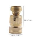Heavy Duty Brass Quick Connect Hose Fittings Set With Male Thread Adapters And Flexible Tap Connectors Air Line Couplers And Plugs 10 Pack Garden Hose Splitter Kit For Leak Free Watering And Easy Setup, brass connector, 2.36 in x 1.10 in