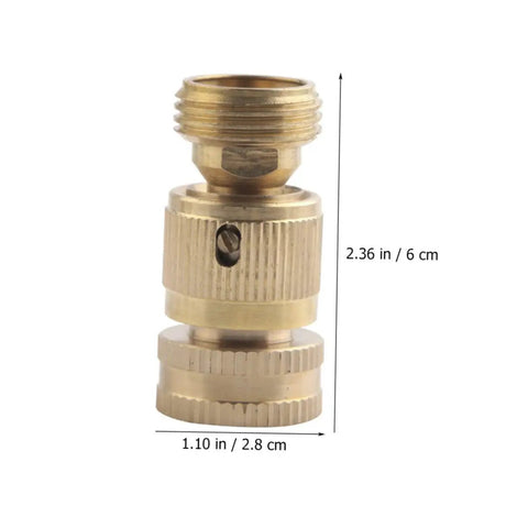 Heavy Duty Brass Quick Connect Hose Fittings Set With Male Thread Adapters And Flexible Tap Connectors Air Line Couplers And Plugs 10 Pack Garden Hose Splitter Kit For Leak Free Watering And Easy Setup, brass connector, 2.36 in x 1.10 in