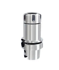 HSK63A CNC Machining Center Collet Dynamic Balance for ER16 ER20 ER25 ER32 Chuck in stainless steel, side view.