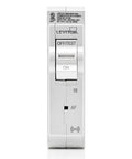 Front view of 15 Amp 1 Pole Plug On Smart AFCI Branch Circuit Breaker With Hydraulic Magnetic 120 Volt AC LB115AS White