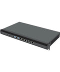 Badass Xeon E5 2680 V4 Firewall Appliance With Dual Sfp28 Ports And Eight Ethernet Interfaces rear view showing ports and rack design.