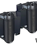 Heavy Duty Self Closing Gate Hinges With Adjustable Tension For Pool Safety Fences, black metal hardware with screws.