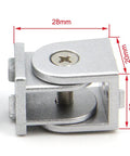 2 Pack Universal Pivot Angle Joint For 6mm Slot Aluminum Extrusion Profile 2020 Series Connect Two Aluminum Framing Profiles At Angles Zinc Alloy Durable Construction Easy Install Heavy Duty, 28x20mm