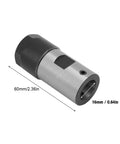 Super Solid ER20 Collet Block Chuck Holder For Lathe And Milling Machines, 60mm length, metallic design for secure tool clamping.