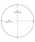 Round 29 Inch Clear Tempered Glass Table Top Replacement With Flat Polished Edge For Coffee Tables Dining Tables Patio Tables