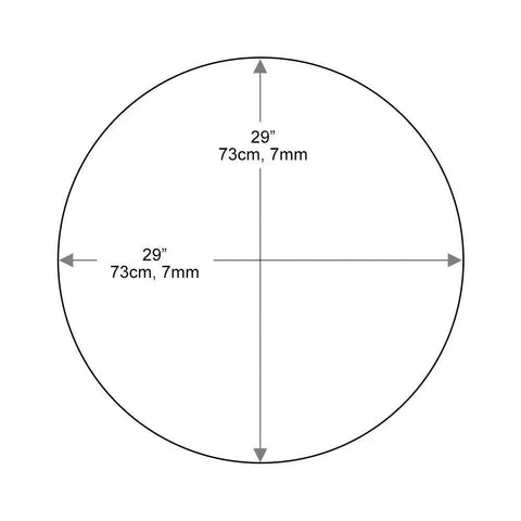 Round 29 Inch Clear Tempered Glass Table Top Replacement With Flat Polished Edge For Coffee Tables Dining Tables Patio Tables