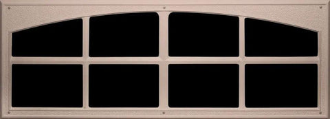 Garage Door Window Overlays 2 Pack Simulated Window Panels For Boosted Curb Appeal And Easy Home Exterior Upgrade Fake Decorative Window Covers For Easy DIY Install Made In USA Sandstone Signature Style