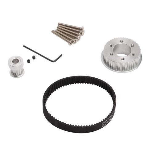 DIY Electric Skateboard Synchronous Gear And Belt Kit With Aluminum Alloy Construction showcasing components
