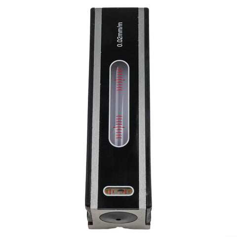 Noteflora Steel Bar for spirit Level 200mm 0.02mm Resolution Machinist Tool with V-Groove Base and bubble vial.