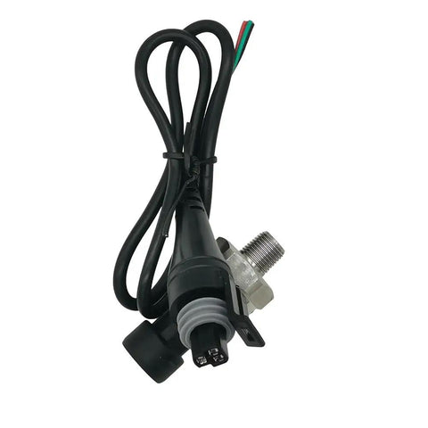 Stainless Steel Oil And Fuel Pressure Sensor Transducer With 1/8-27 NPT Thread 0-100 Psi Range, durable 316 stainless, IP65 waterproof, connector visible.