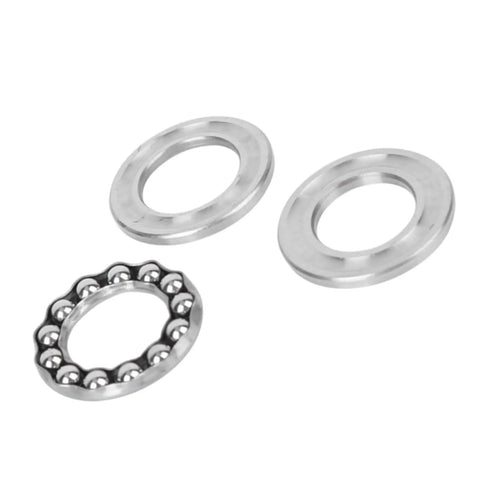 Low Noise High Speed Plane Axial Ball Thrust Bearing 51103 5 Pack With Bearing Steel Construction For Heavy Duty Industrial Machinery Maintenance And Equipment Upkeep, three-piece view