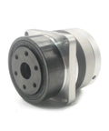 High Torque Harmonic Gear Drive Reducer 20 Arcsec Strain Wave Gearbox 100 To 1 Rotary Reduction Actuator for NEMA 17 Motors, angled view