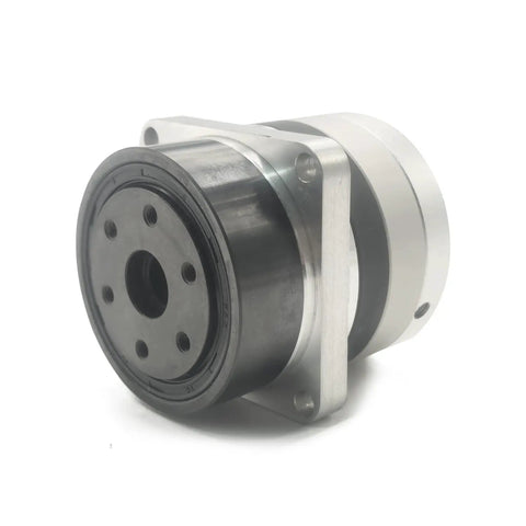High Torque Harmonic Gear Drive Reducer 20 Arcsec Strain Wave Gearbox 100 To 1 Rotary Reduction Actuator for NEMA 17 Motors, angled view