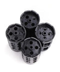Top view of seed slots for Stand Up Handheld Planter Tool For Quick Precise Seeding With Adjustable Depth And Height And 1 To 3 Seed Slots