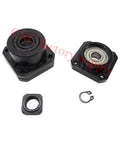 Fixed Side And Floated Side Ball Screw End Support Set For SFU1604 SFU1605 CNC Machines High Precision Components FK12 Fixed End And FF12 Floating End Bearings Two Pieces For Your DIY CNC Upgrades, shown in separate parts.