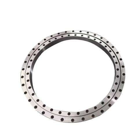 Heavy Duty Precision Cross Roller Bearing For Robotic Arms And Custom Rotary Tables Built Tough, circular steel component with holes.